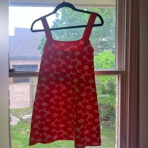 zara orange and white flower dress